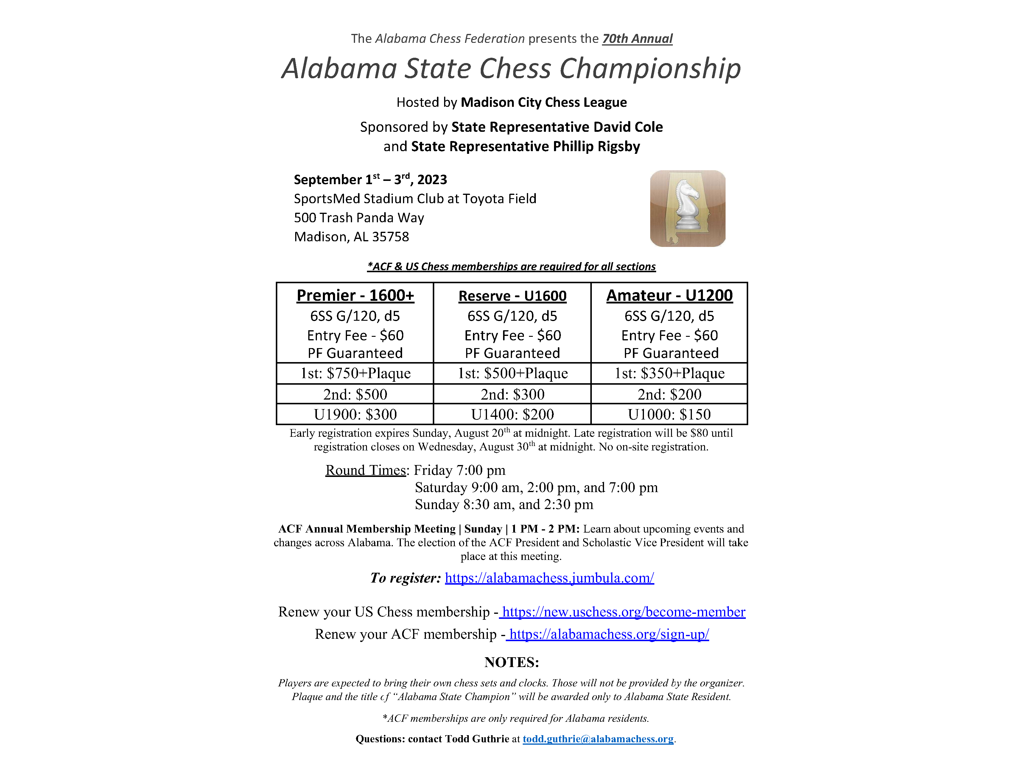 2010 Alabama State Chess Championship - and the winner is 