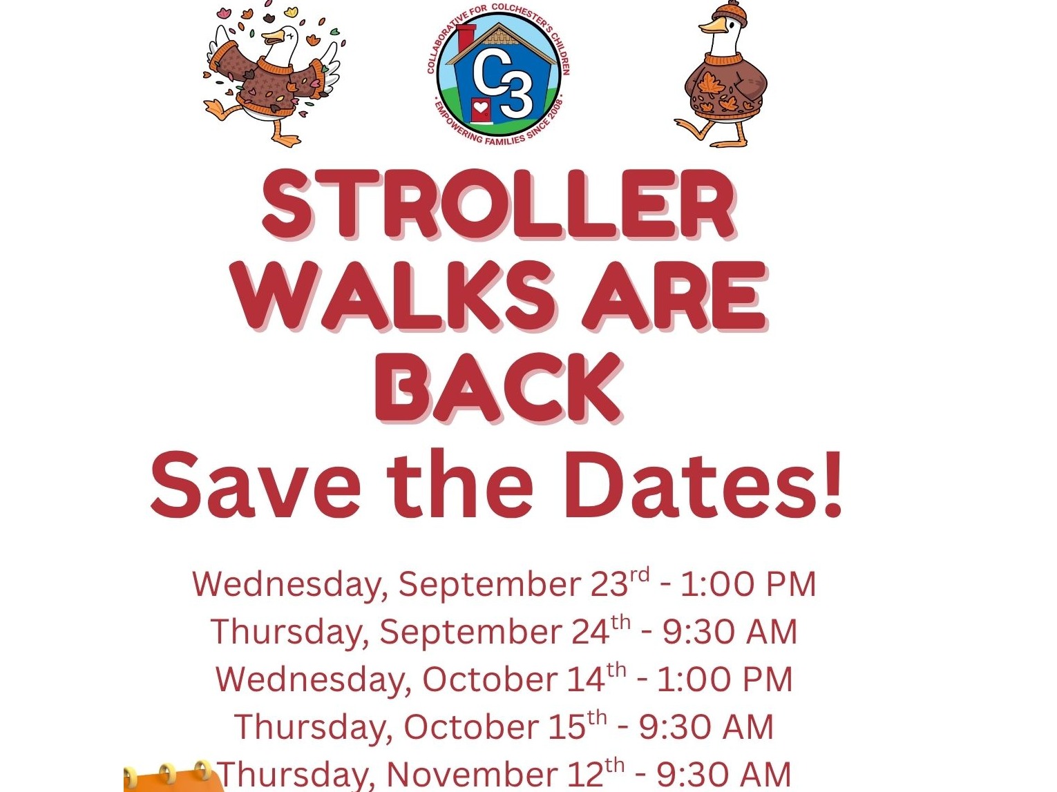 Stroller Walks Fall 2026