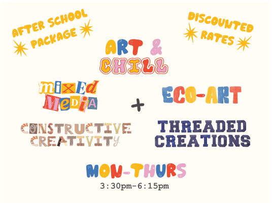 FULL 4 Day | 3 Classes a Day Kids Create After School Program
