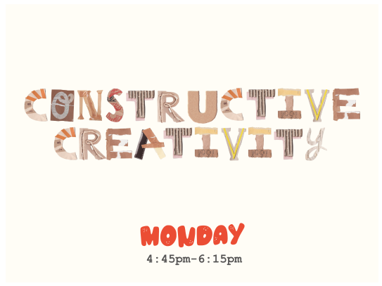 KIDS CREATE AFTER SCHOOL | MONDAY