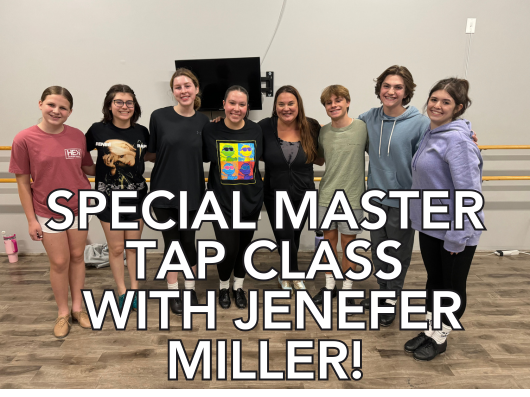 Master Tap Class with Jenefer Miller on March 12th