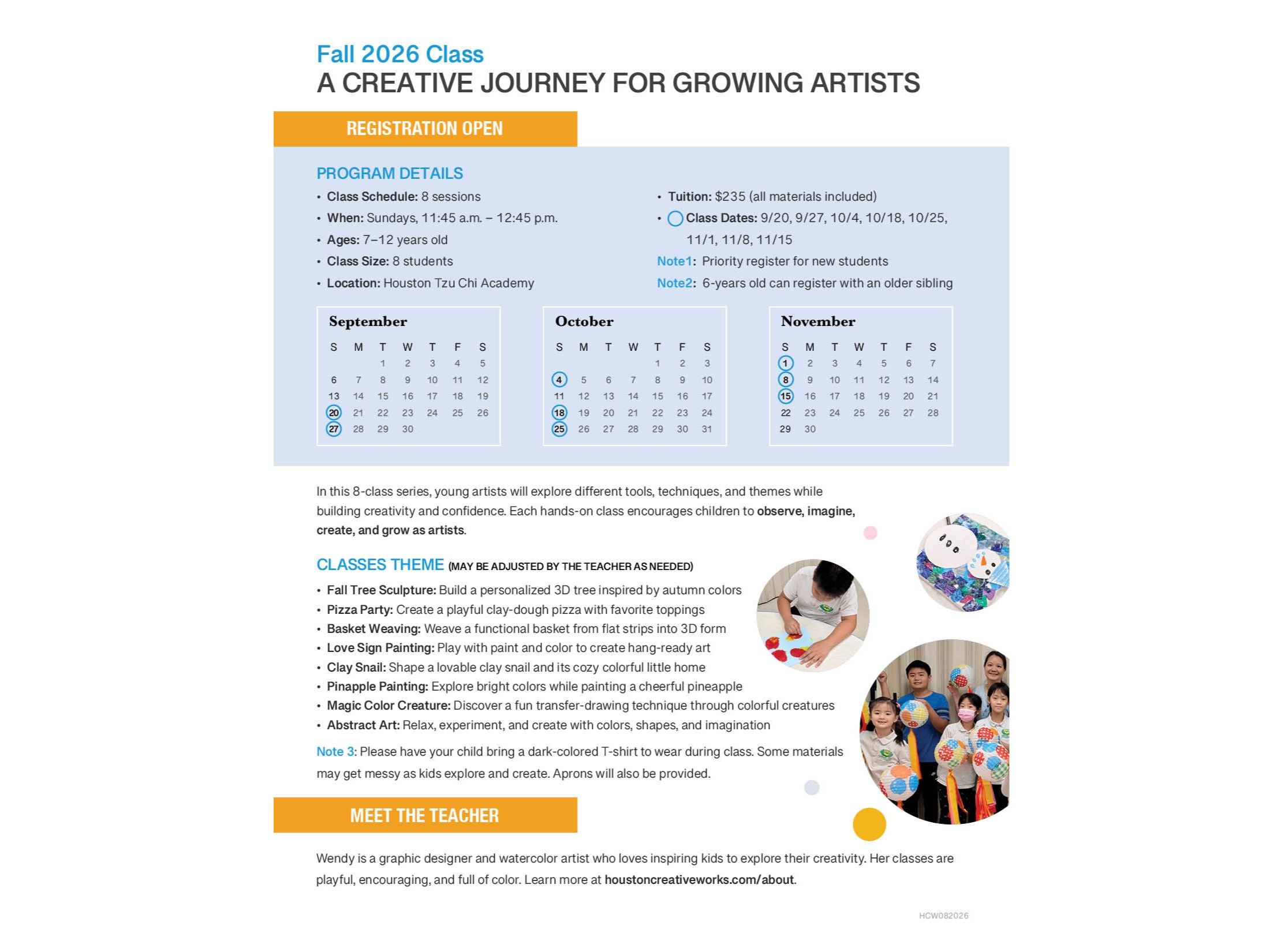 課後才藝課程 After School Enrichment Classes